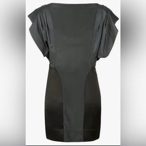 All Saints Werbovy Dress in Black Satin